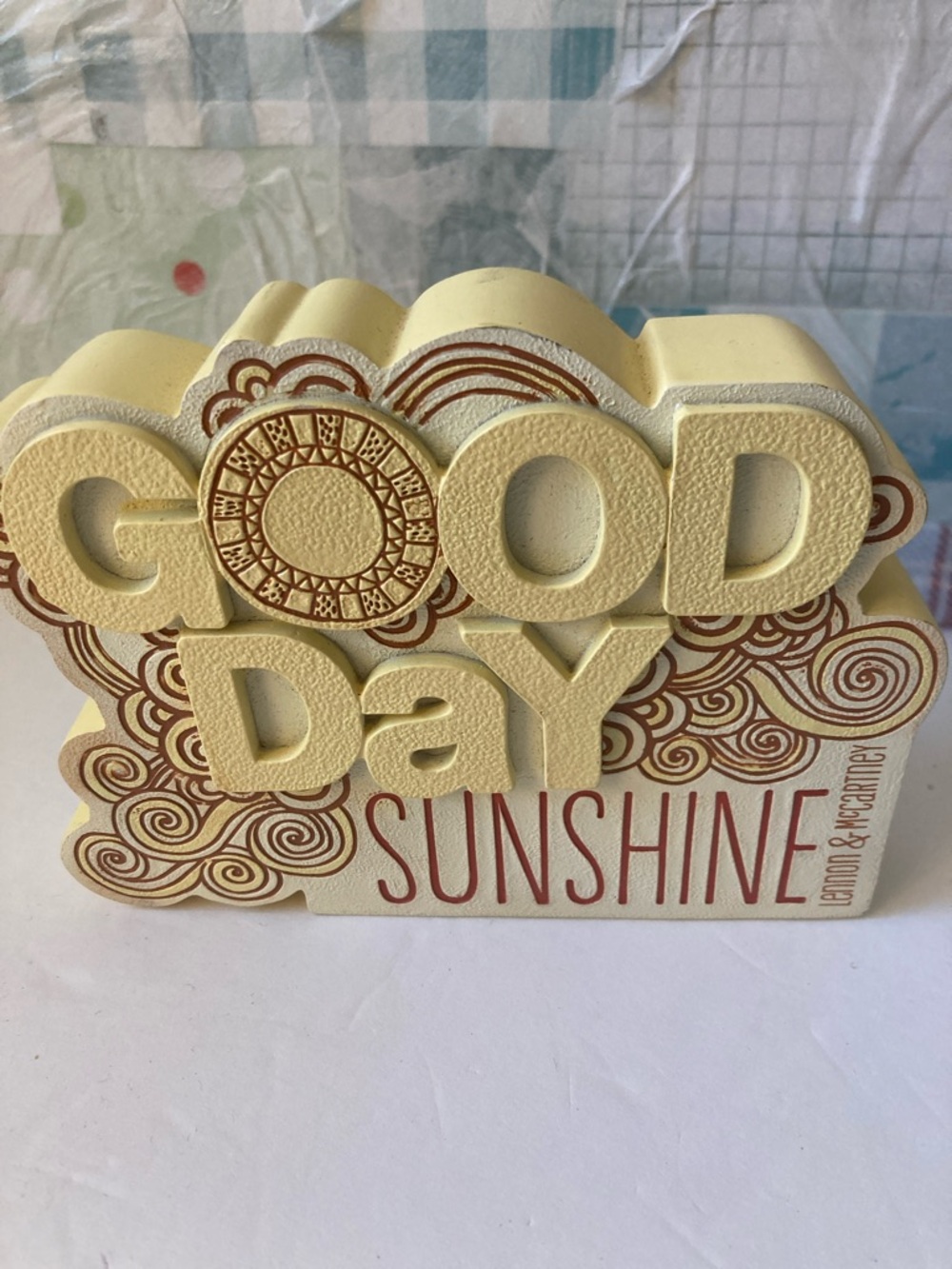 Hallmark Good Day Sunshine Lennon&Mccarthy exclusive 1994 sony Decorative Sign